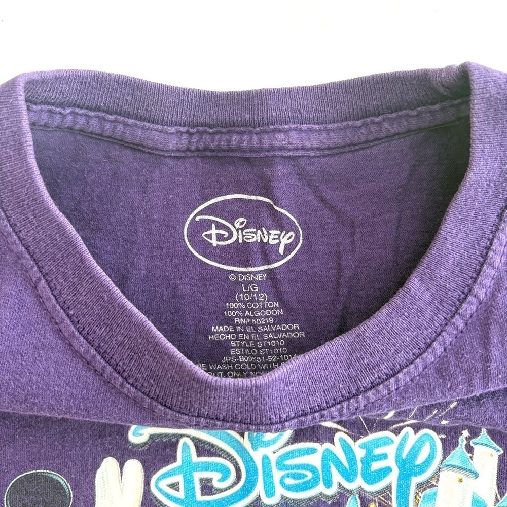 2015 Kids Disney World Florida Fab 5 Purple T-Shirt Size YS (6/8) - Picture 3 of 6